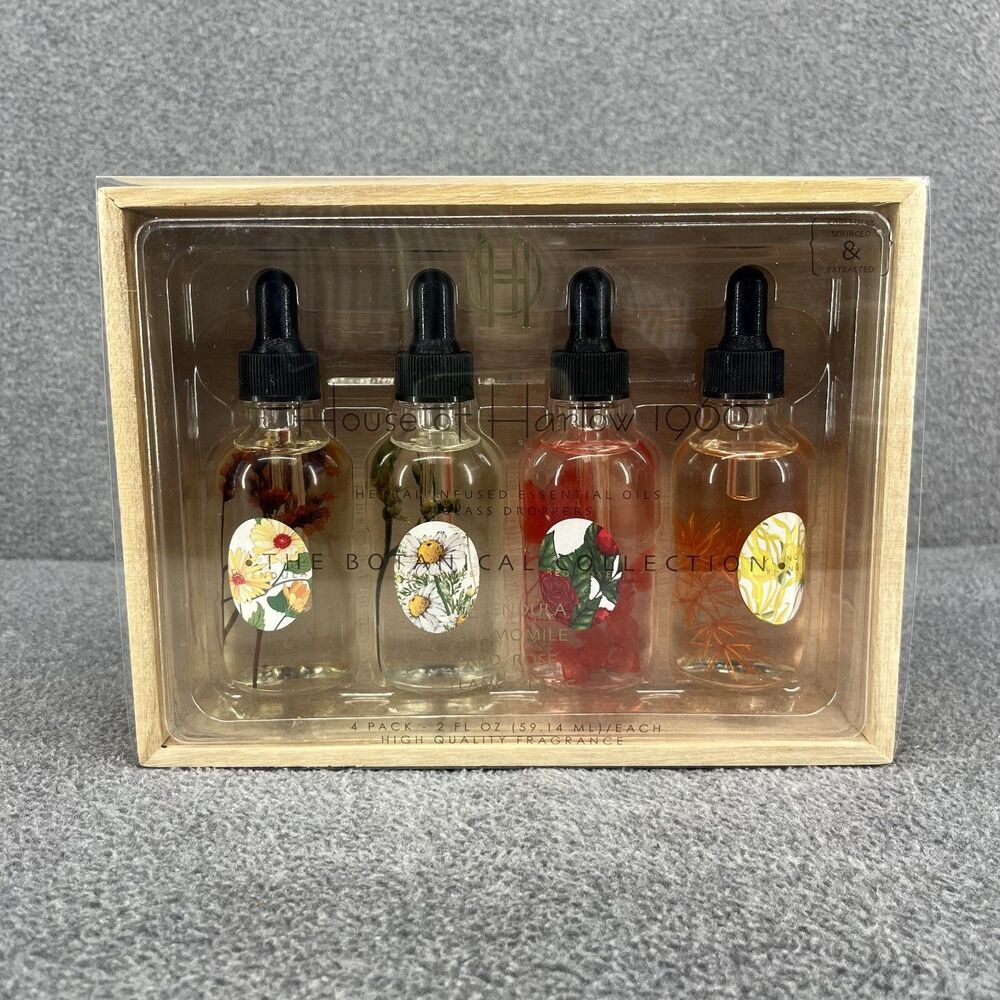 House Of Harlow 1960 Botanical Collection Essential Oils Calendula Chamomile Set